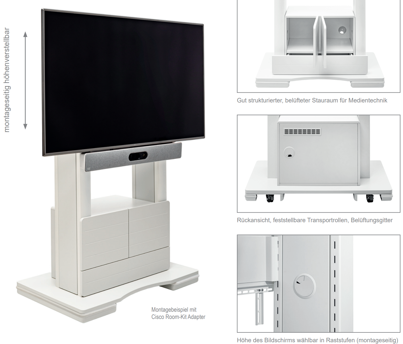 Hagor CON-Line T2 - elegantes Medienmöbel für Konferenz- und Meetingräume