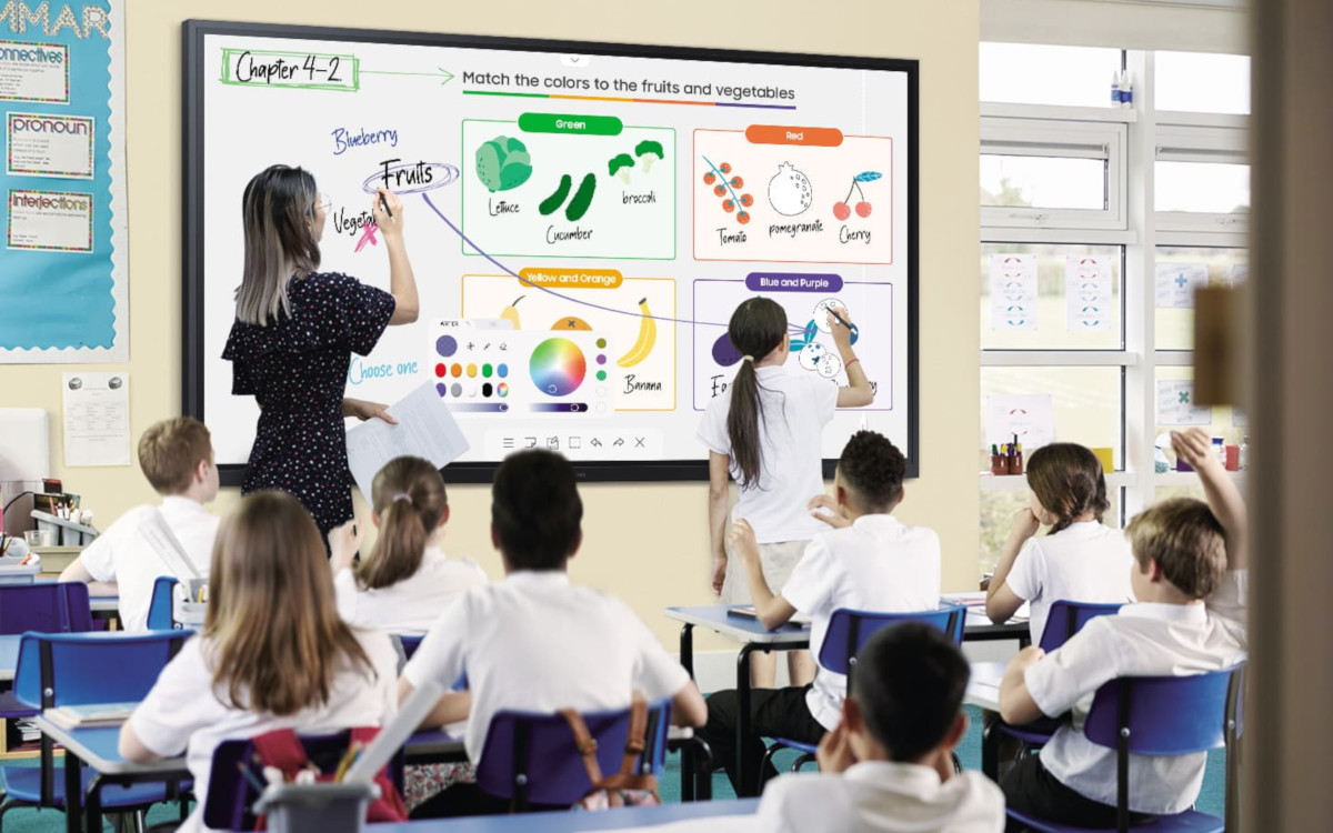Das Samsung Flip 2 WM85R ist perfekt für den Einsatz im Klassenzimmer geeignet