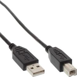 InLine 34555x USB 2.0 Kabel - A an B - 5 Meter - auch für Samsung Flip als Ersatzkabel