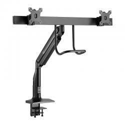 Hagor HA Gasliftarm Dual - vollbewegliche Tischhalterung für 2 Displays - 17-43 Zoll - VESA 100x100 mm - bis10kg - Schwarz