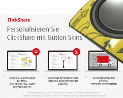 Barco ClickShare Button Skin - Individualisieren Sie Ihre ClickShare Buttons - verschiedene Möglichkeiten