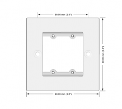 Kramer Frame-1G/BG(W) - Rahmen für Wall-Plate 1-fach - weiß