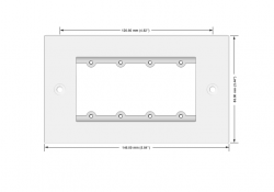 Kramer Frame-2G/G(W) - Rahmen für Wall-Plate 2-fach - weiß