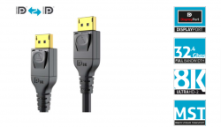 PureLink PI5010-050 DisplayPort Kabel - 8K - PureInstall - 5,0 Meter - Schwarz