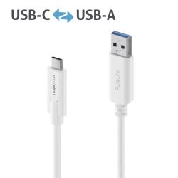 PureLink IS2600-015 - Premium USB 3.2 (Gen 1) USB-C auf USB-A Kabel - 1,50m - Weiss