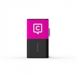 Catchbox Plus Clip drahtloses Ansteckmikrofon - Wunschfarbe - 1 Mikrofon - mit Catchbox Logo - mit Dock-Ladegerät