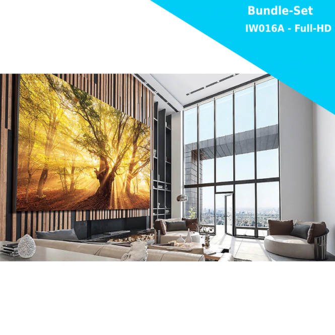 Samsung The Wall for Business IW016A - LED Bundle Komplettpaket Full-HD - 1920x1080 Pixel - 146 Zoll - 1.68mm PP - inkl. Halterung und Montagewerkzeug 