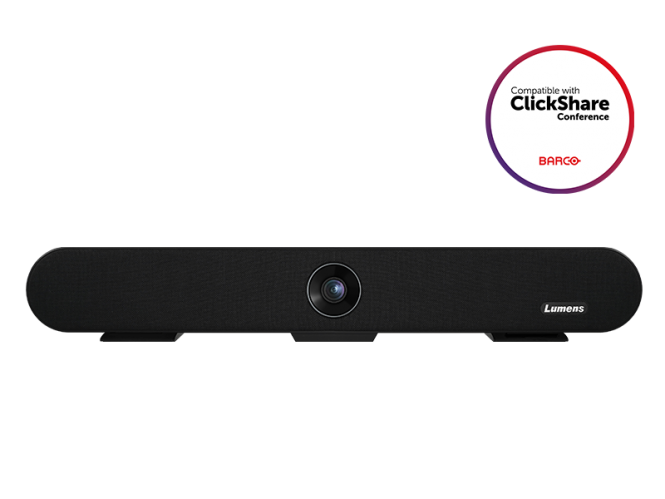 Lumens VC-MS10 All-in-One Videokonferenzsystem - Kamera & Mikrofone & Lautsprecher - 3840 x 2160 Pixel - Schwarz 