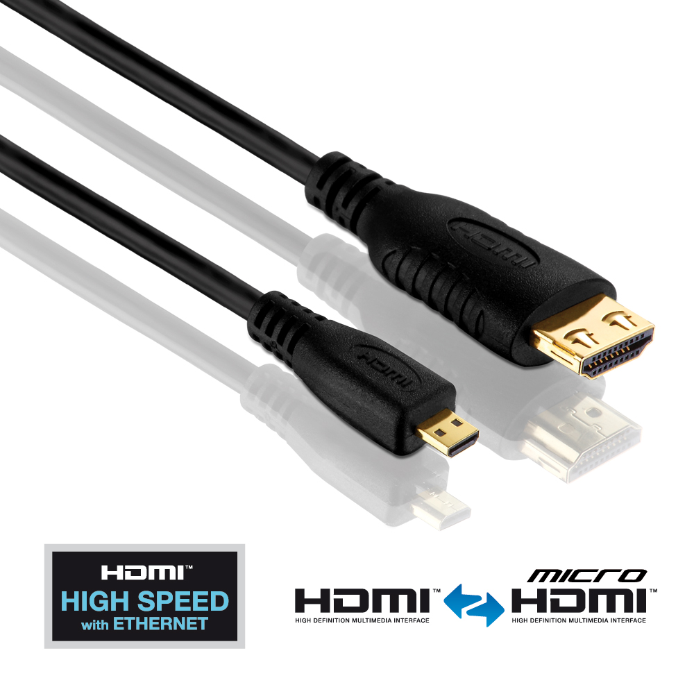 HDMI Kabel PI1300-030HDMI 1.4 4K HEC/ARC SLS 3m *NEU* PureLink Micro HDMI 